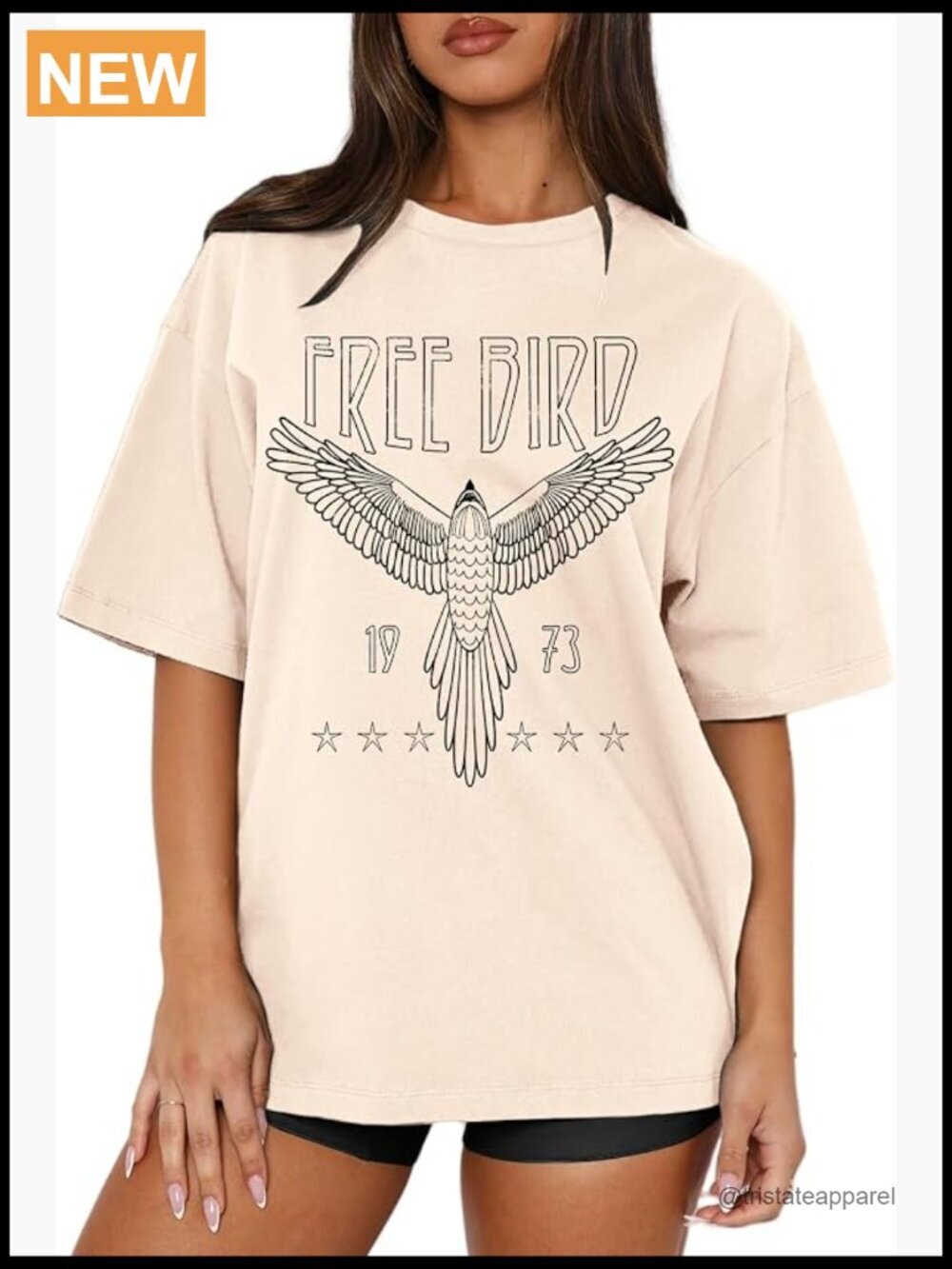 Women's Oversized Cow Skull Graphic Tee Short Sleeve Crewneck Concert Outfit